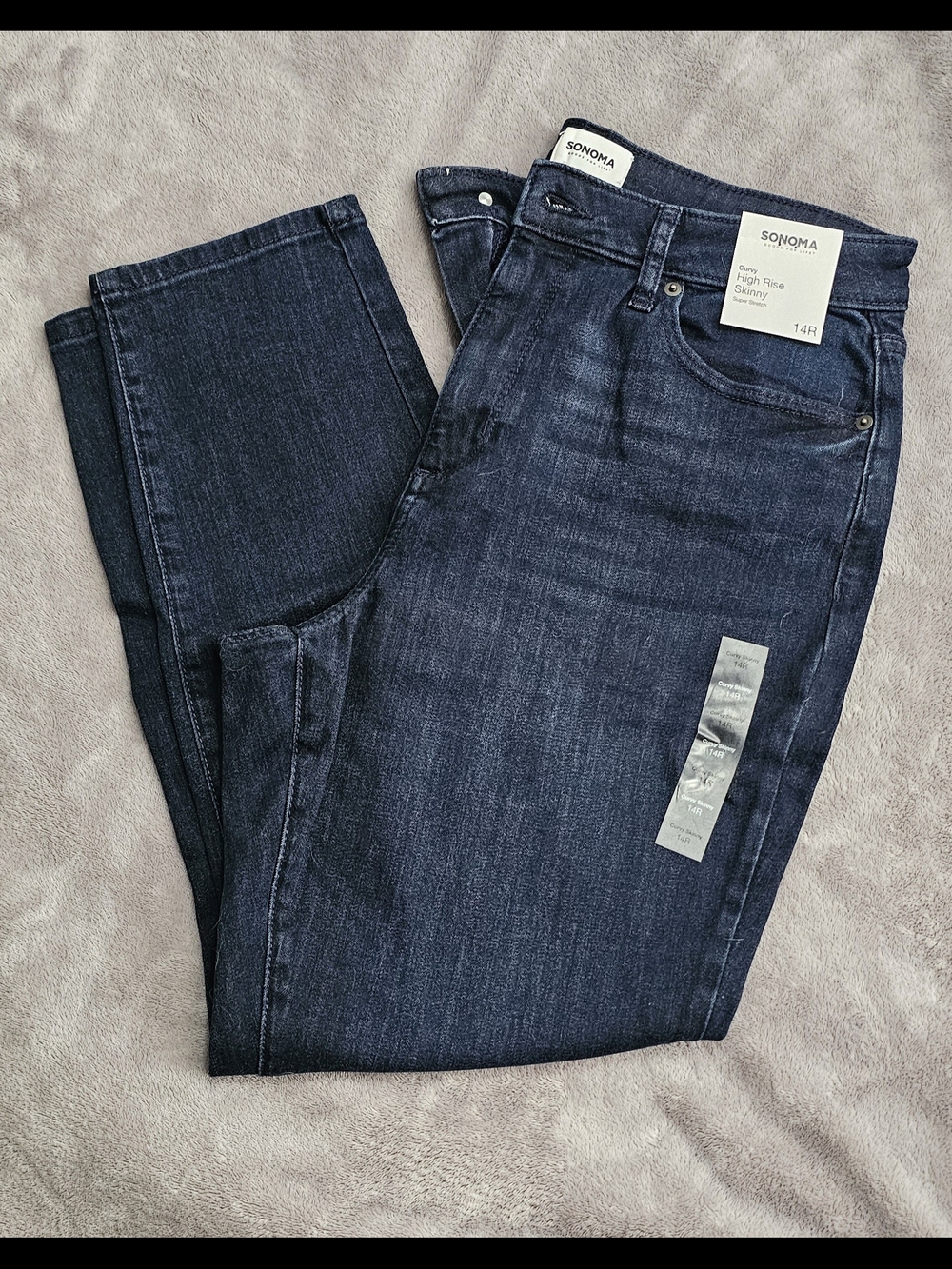 Sonoma High-Rise Skinny Jeans in Dark Blue